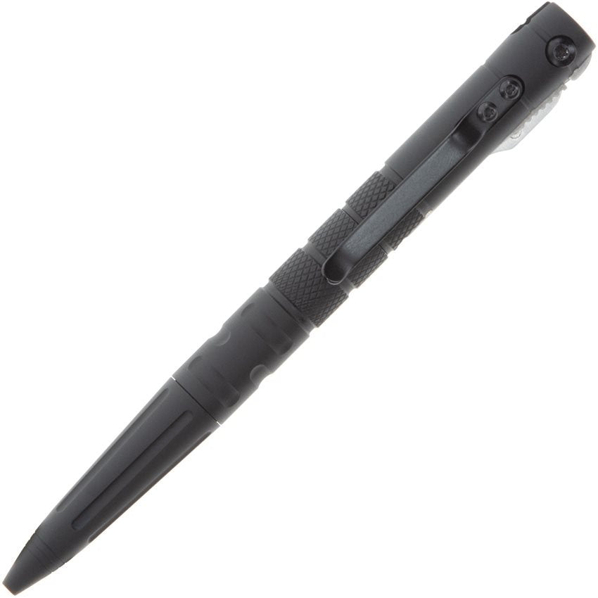 Bolígrafo S&W negro con cuchilla oculta de acero inoxidable