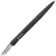 Bolígrafo S&W negro con cuchilla oculta de acero inoxidable