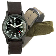 Reloj MILITARY Smith & Wesson negro con correas de lona intercambiables