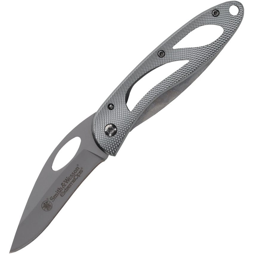 Navaja plegable EXTREME SWA12CP con hoja lisa de acero inoxidable y mango de aluminio, bloqueo LinerLock
