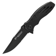 Navaja plegable Smith & Wesson Extreme Ops SWA24S, mango de aluminio, hoja 7Cr17