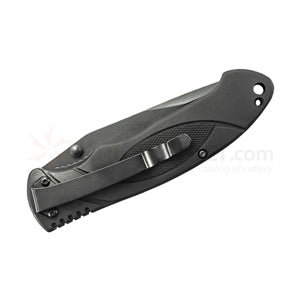 Navaja plegable Smith & Wesson SWA25 ExtremeOps con hoja negra y mango de goma antideslizante
