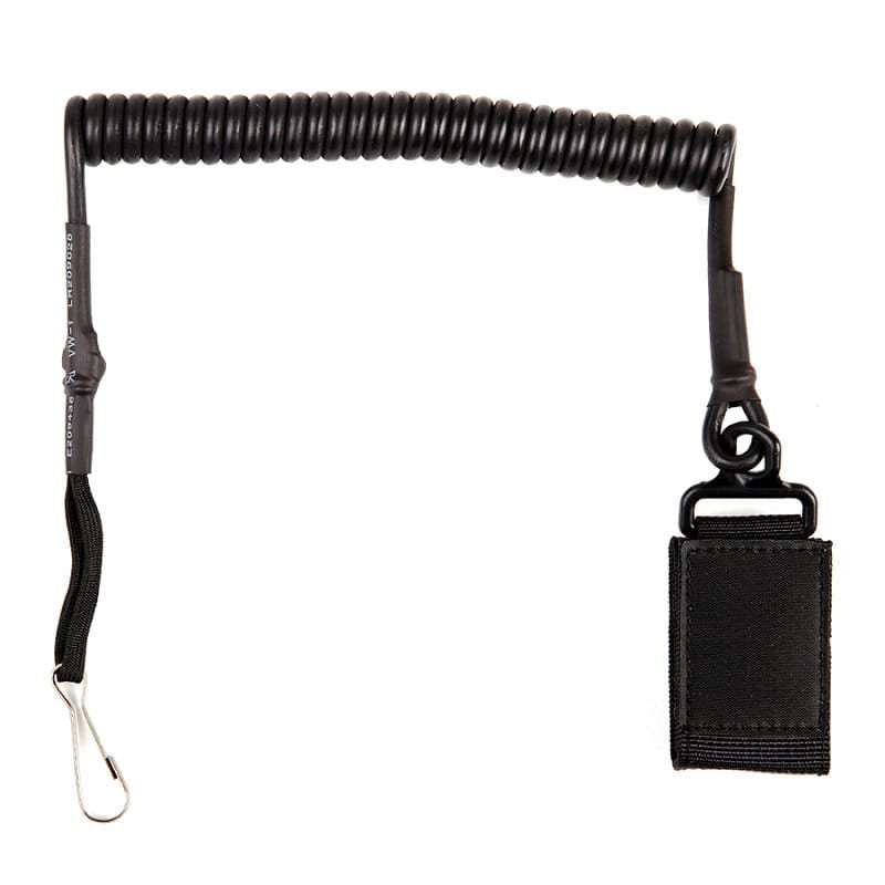 Cable de seguridad SWAT para arma negro en foto del producto