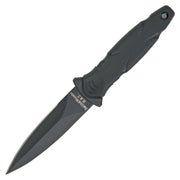 Daga SMITH & WESSON SWHRT3 negra con hoja de doble filo y funda con clip