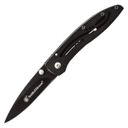 Navaja plegable SMITH & WESSON LITTLE PAL negra con hoja lisa y clip de bolsillo