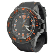 Reloj SCOUT Smith & Wesson negro y naranja con correa de goma y pespunte naranja