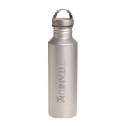 Botella de titanio VARGO 650 ml con boca ancha y asa plegable