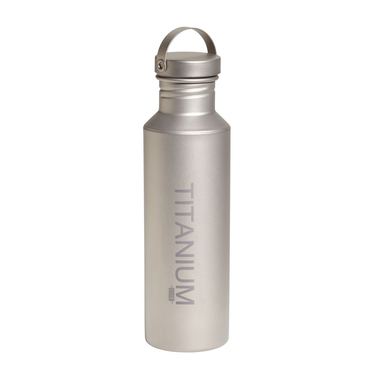 Botella de titanio VARGO 650 ml con boca ancha y asa plegable