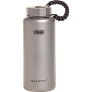 Botella de titanio VARGO 1000 ml con cuerda de paracaídas y tapa facetada