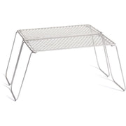 Parrilla plegable VARGO BIFOLD de titanio con funda de transporte