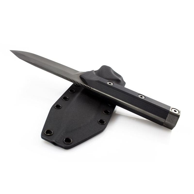Cuchillo táctico T1 TAURUS MIKOV negro, hoja N690, empuñadura G10