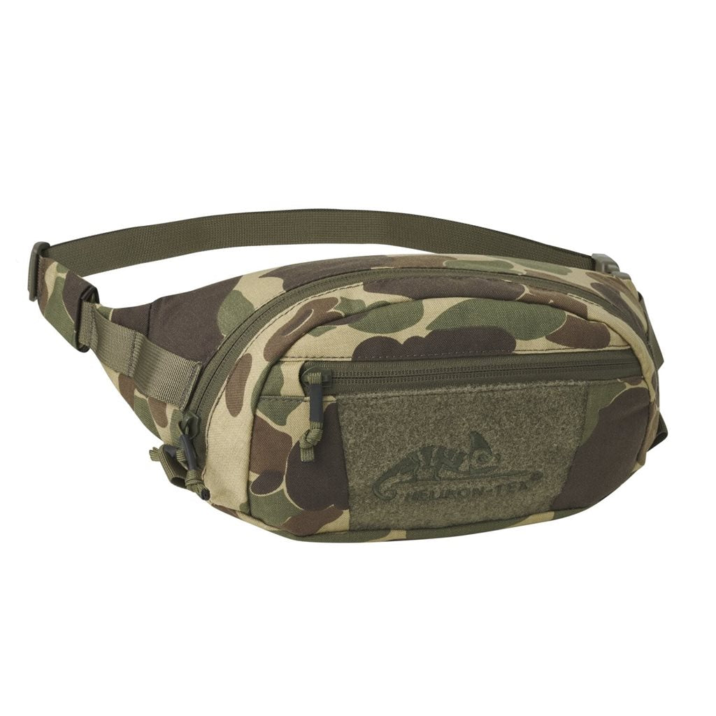 Riñonera BANDICOOT® negra, ligera y modular vista frontal