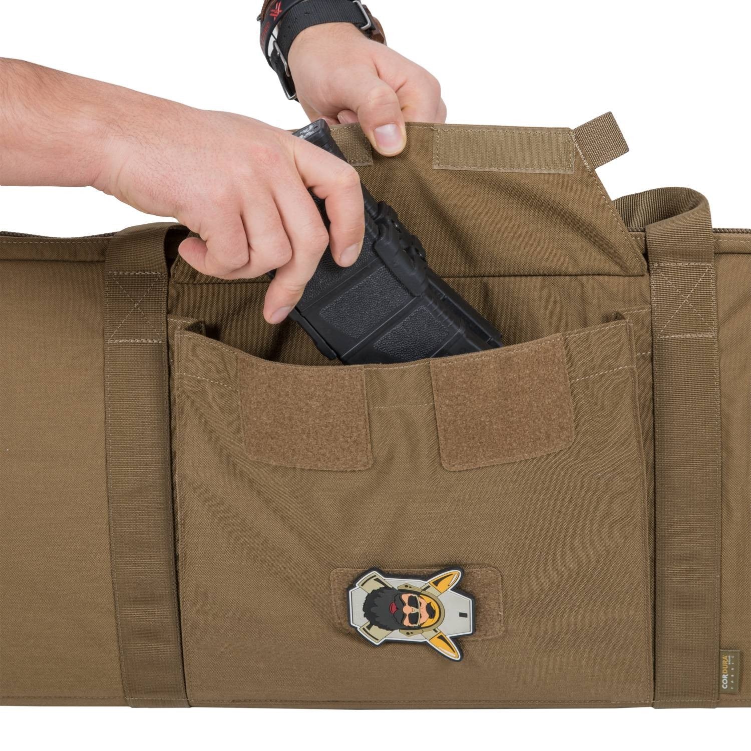 Funda para rifle BASIC RIFLE negra, estuche para arma larga con asas y correa ajustable