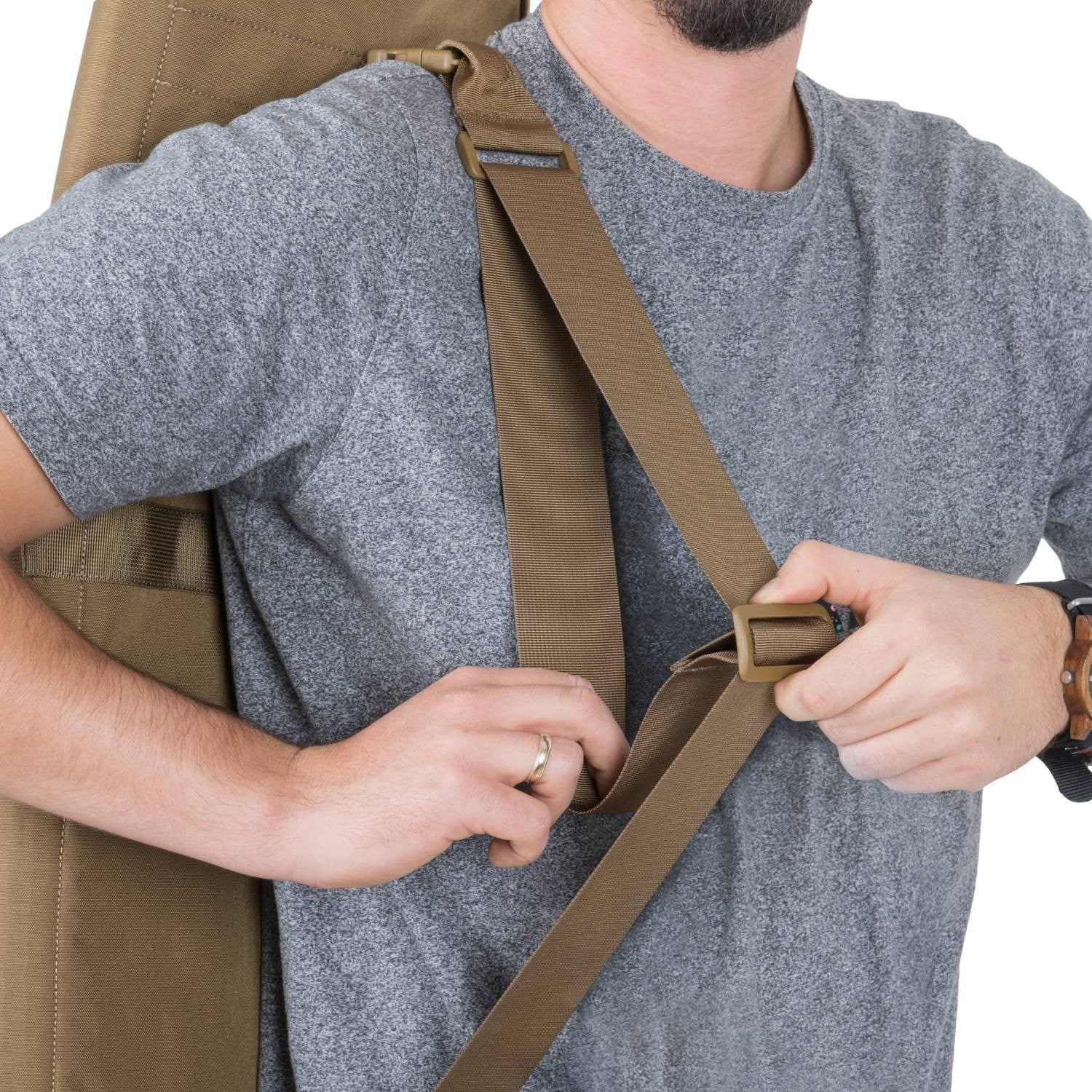 Funda para rifle BASIC RIFLE negra, estuche para arma larga con asas y correa ajustable