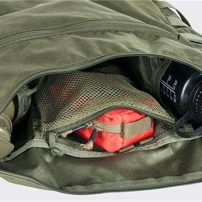 Bolsa BUSHCRAFT SATCHEL Cordura negra con correa desmontable y paneles PALS/MOLLE