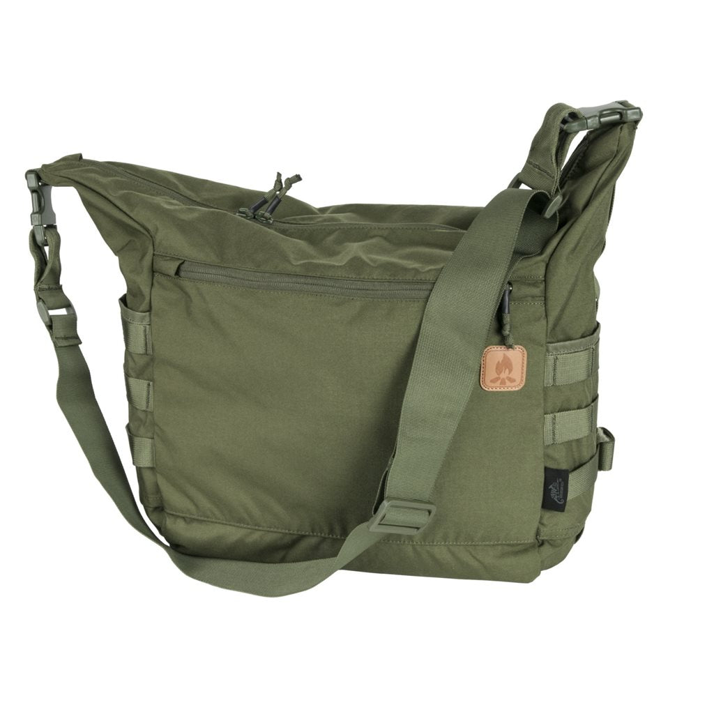 Bolsa BUSHCRAFT SATCHEL Cordura negra con correa desmontable y paneles PALS/MOLLE