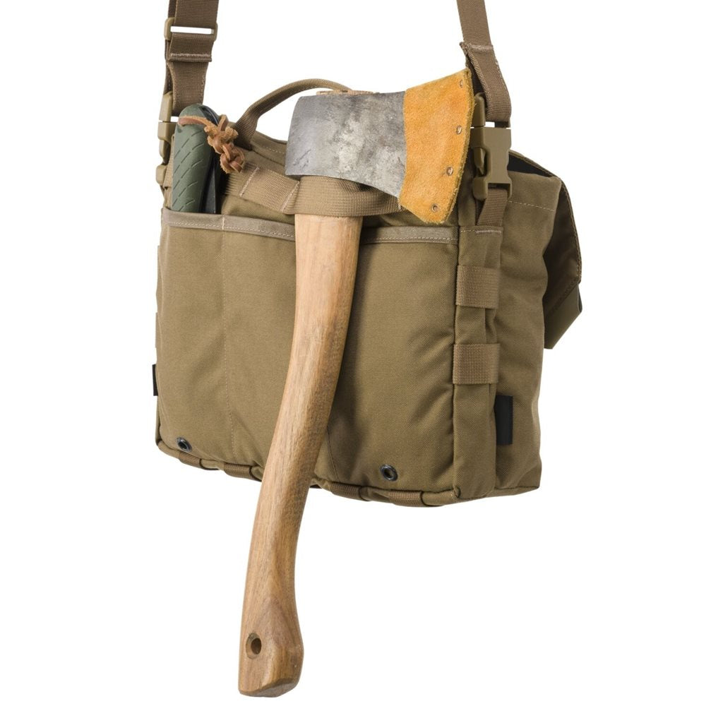 Bolsa de hombro Claymore Coyote 4,5 L en Cordura 500D, 14 bolsillos
