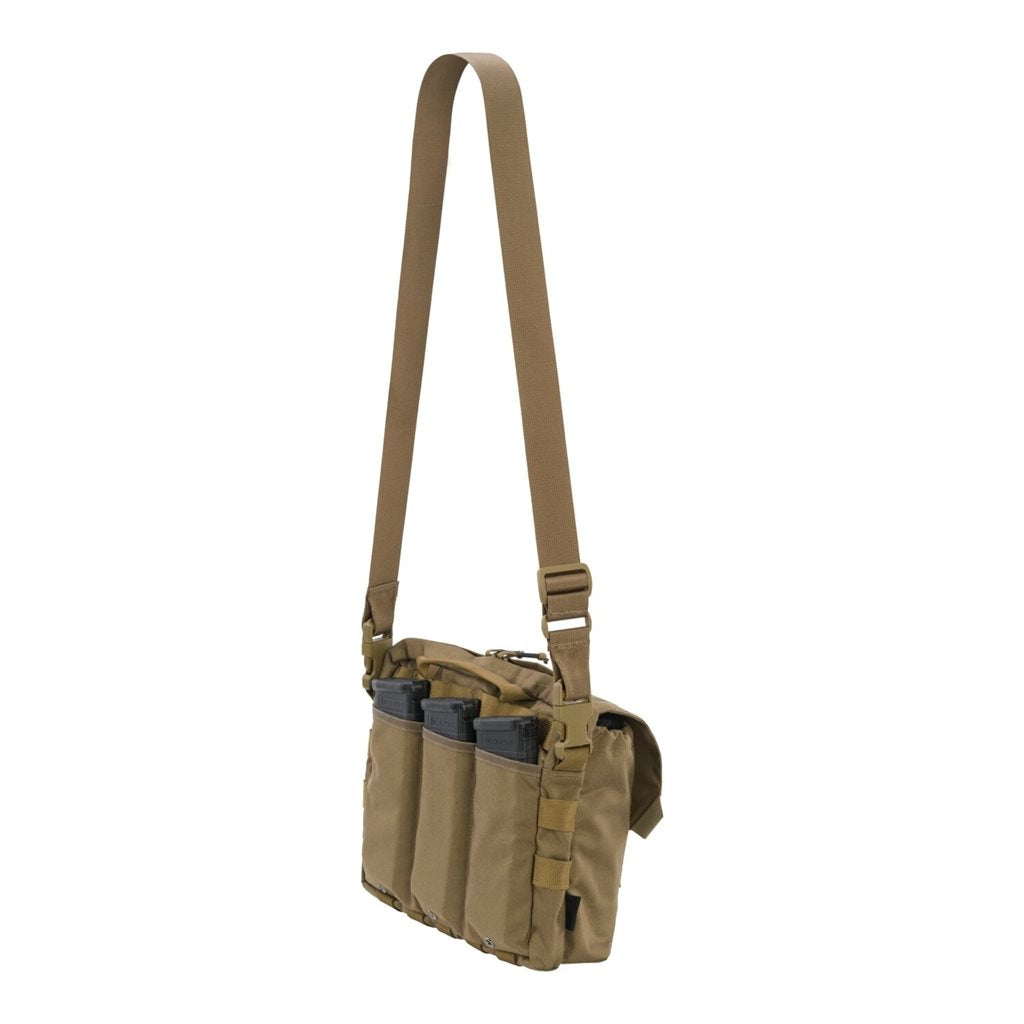 Bolsa de hombro Claymore Coyote 4,5 L en Cordura 500D, 14 bolsillos