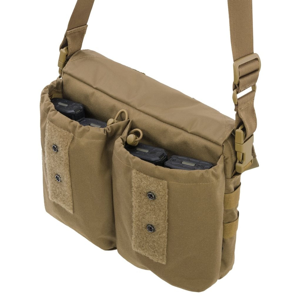 Bolsa de hombro Claymore Coyote 4,5 L en Cordura 500D, 14 bolsillos