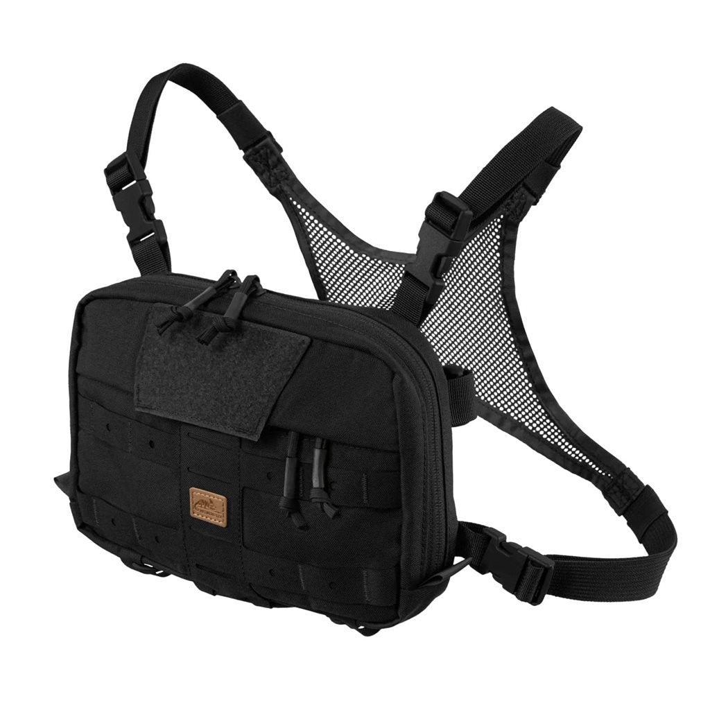 Bolsa pectoral NUMBAT® SMALL negra, variante compacta convertible en riñonera