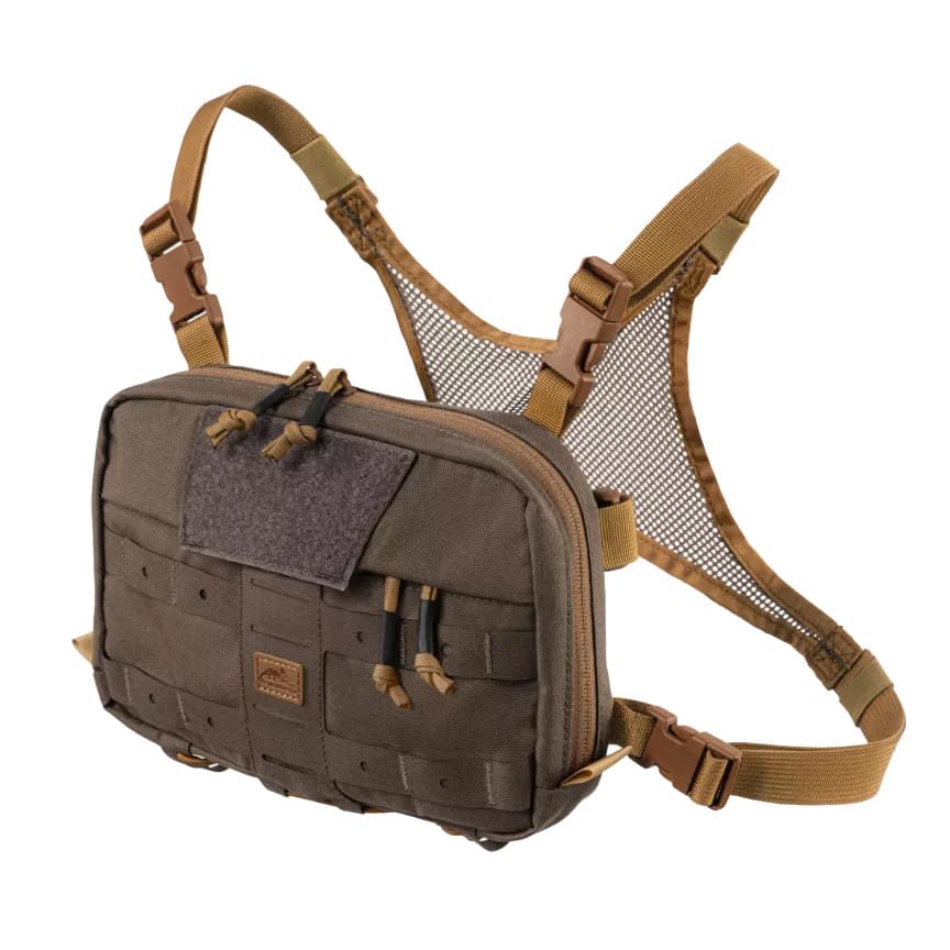 Bolsa pectoral NUMBAT® SMALL negra, variante compacta convertible en riñonera