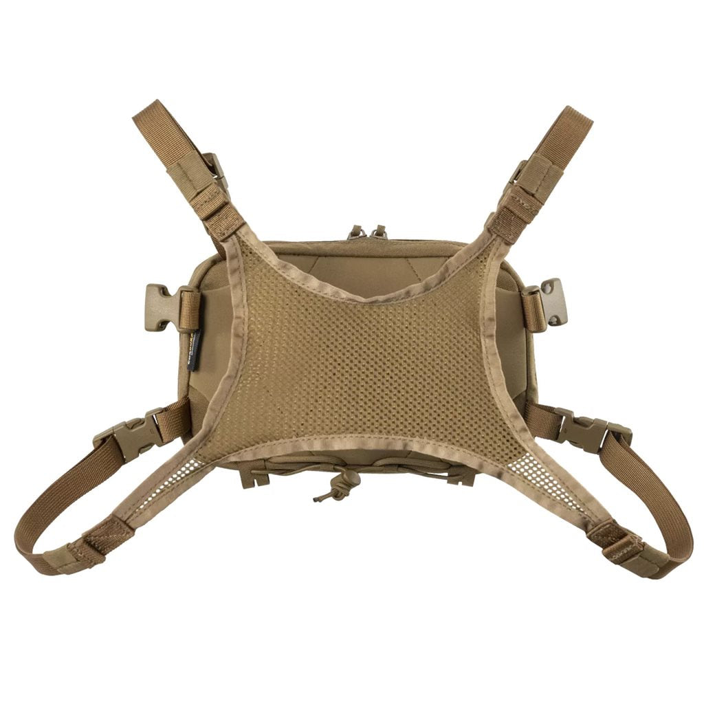 Bolsa pectoral NUMBAT® SMALL negra, variante compacta convertible en riñonera