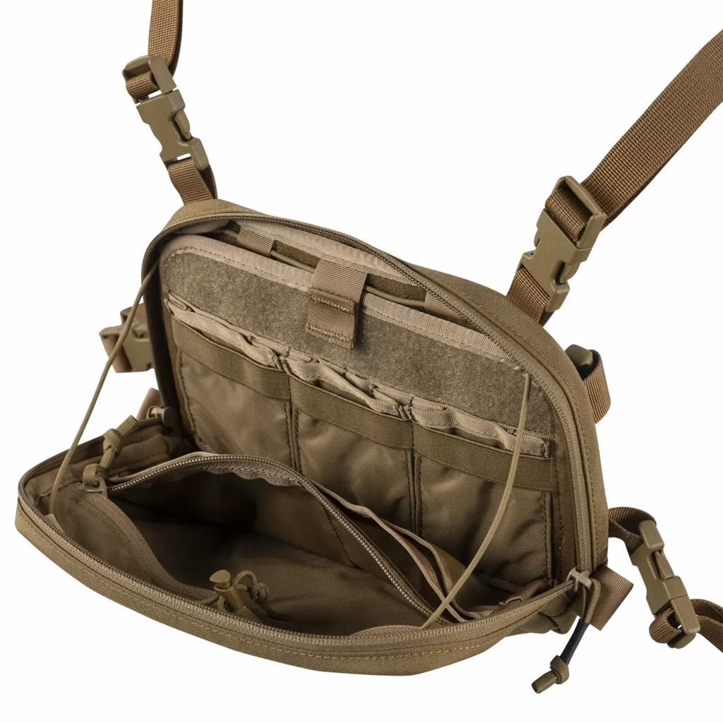 Bolsa pectoral NUMBAT® SMALL negra, variante compacta convertible en riñonera