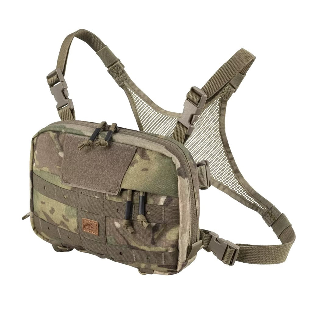 Bolsa pectoral NUMBAT® Small negra vista de producto, compacta y convertible en riñonera