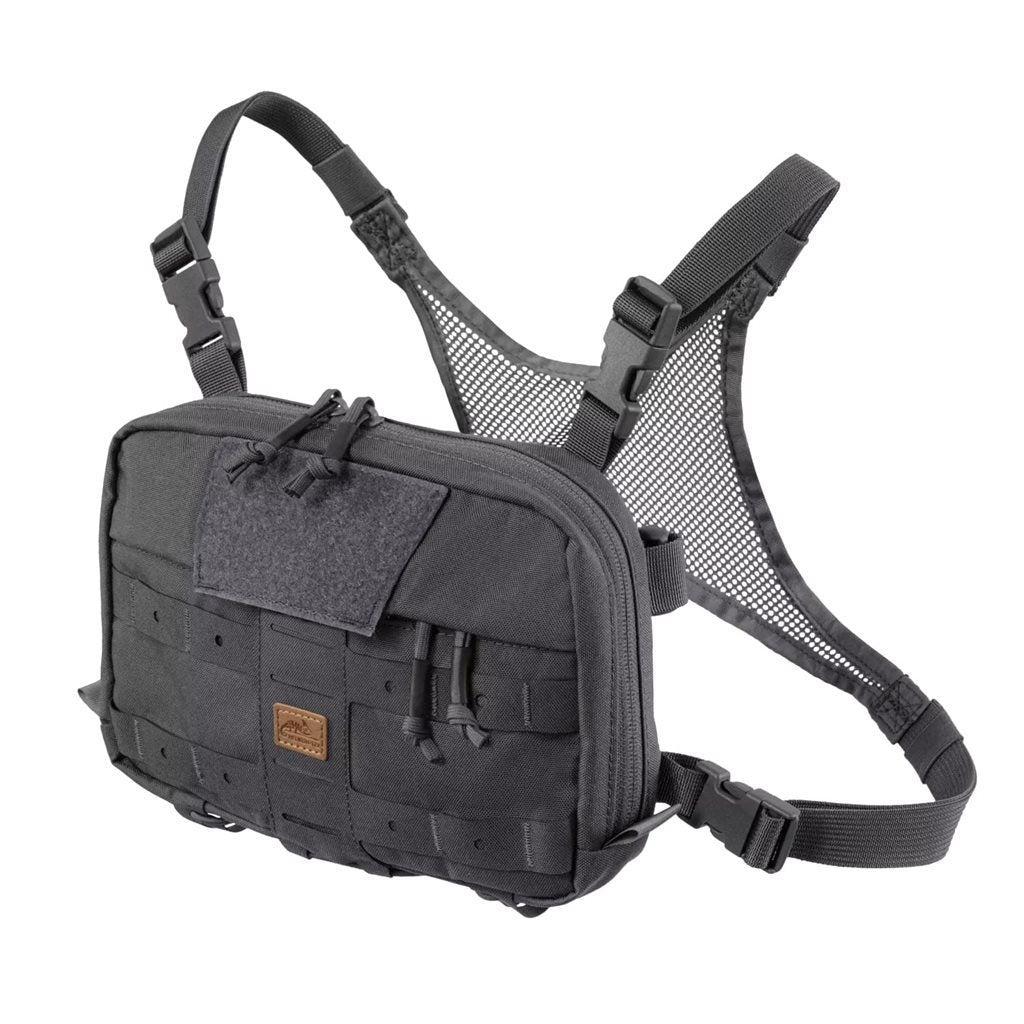 Bolsa pectoral NUMBAT® Small negra vista de producto, compacta y convertible en riñonera