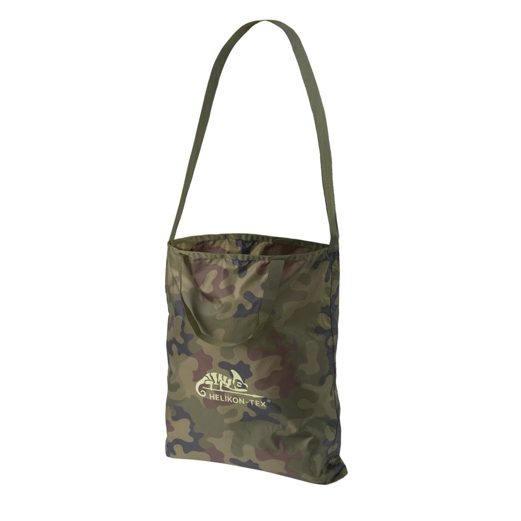 Bolso bandolera CARRYALL DAILY BAG negro de poliéster rip-stop, con correa de hombro y asas