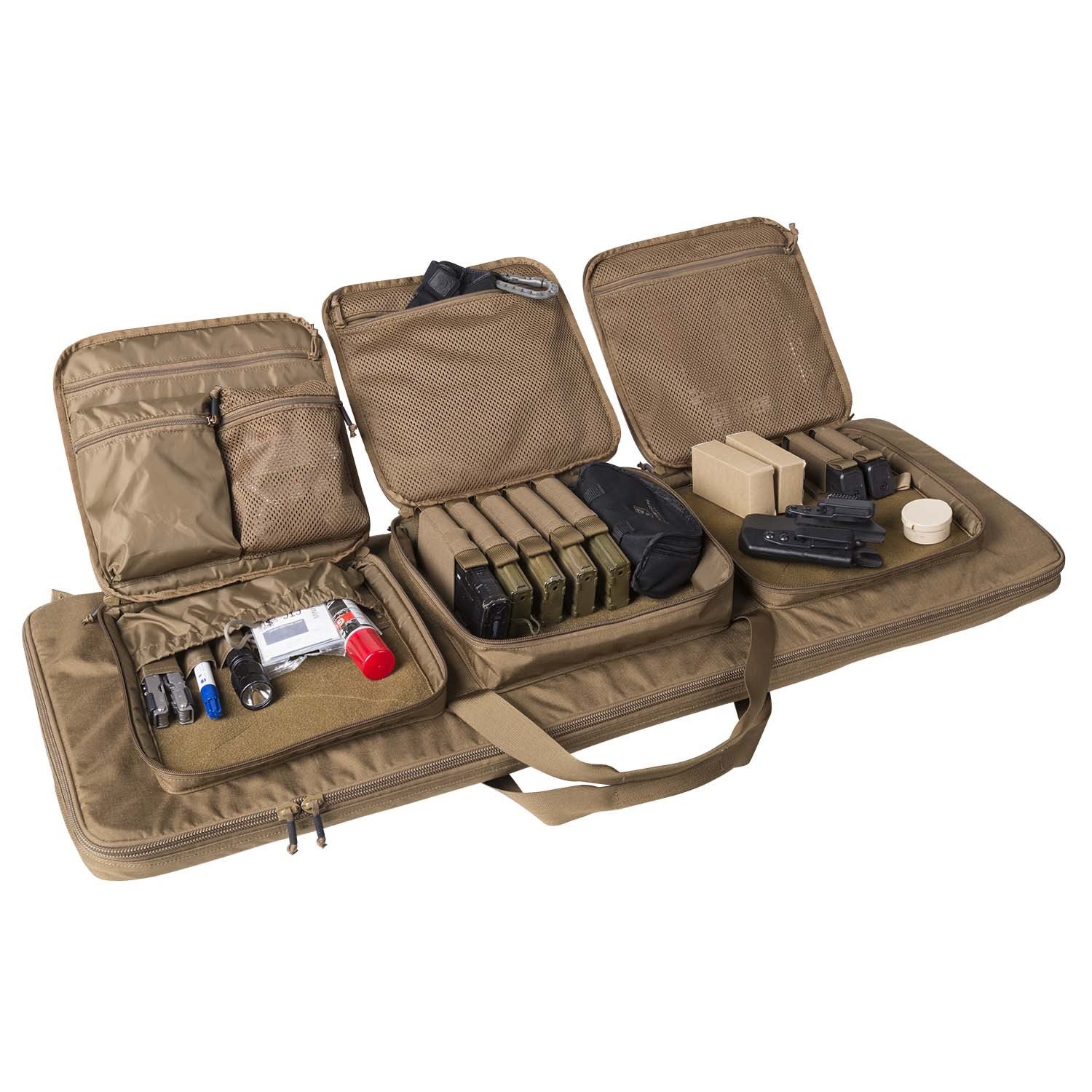 Funda para rifle RIFLE BAG 18® negra en Cordura con tres bolsillos y sistema MOLLE