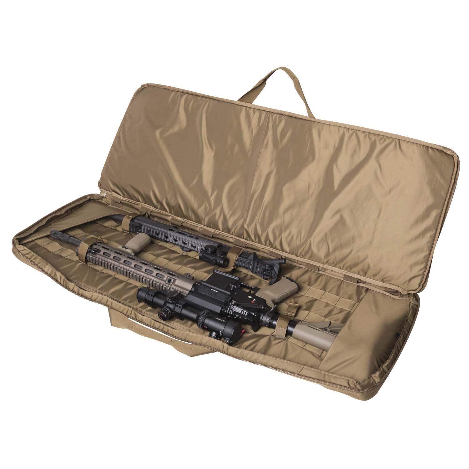 Funda para rifle RIFLE BAG 18® negra en Cordura con tres bolsillos y sistema MOLLE