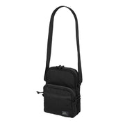 Bolsa de hombro EDC Compact negra HELIKON-TEX con dos bolsillos frontales y bolsillo trasero con velcro