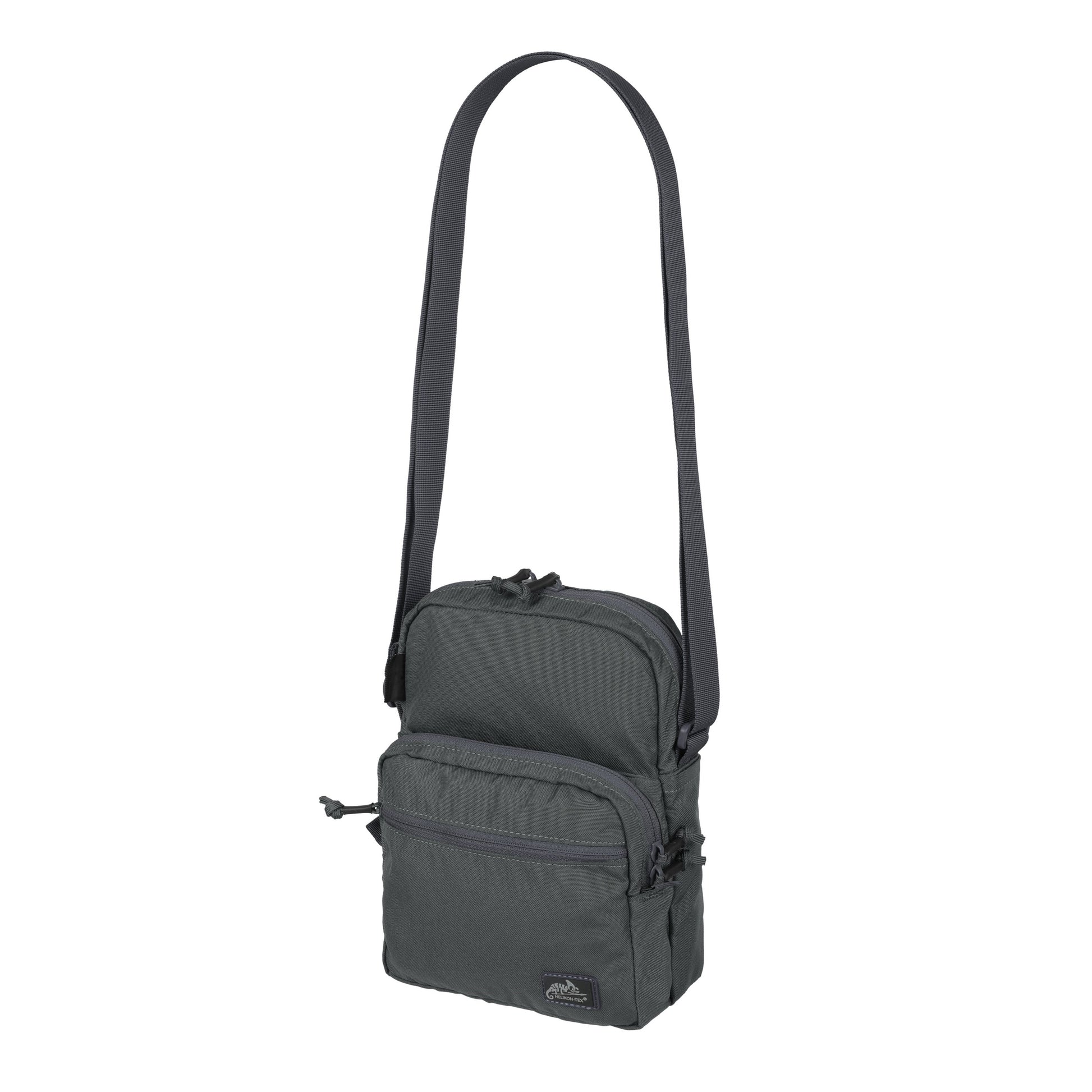 Bolsa bandolera EDC COMPACT de HELIKON-TEX con dos bolsillos delanteros y bolsillo trasero con velcro