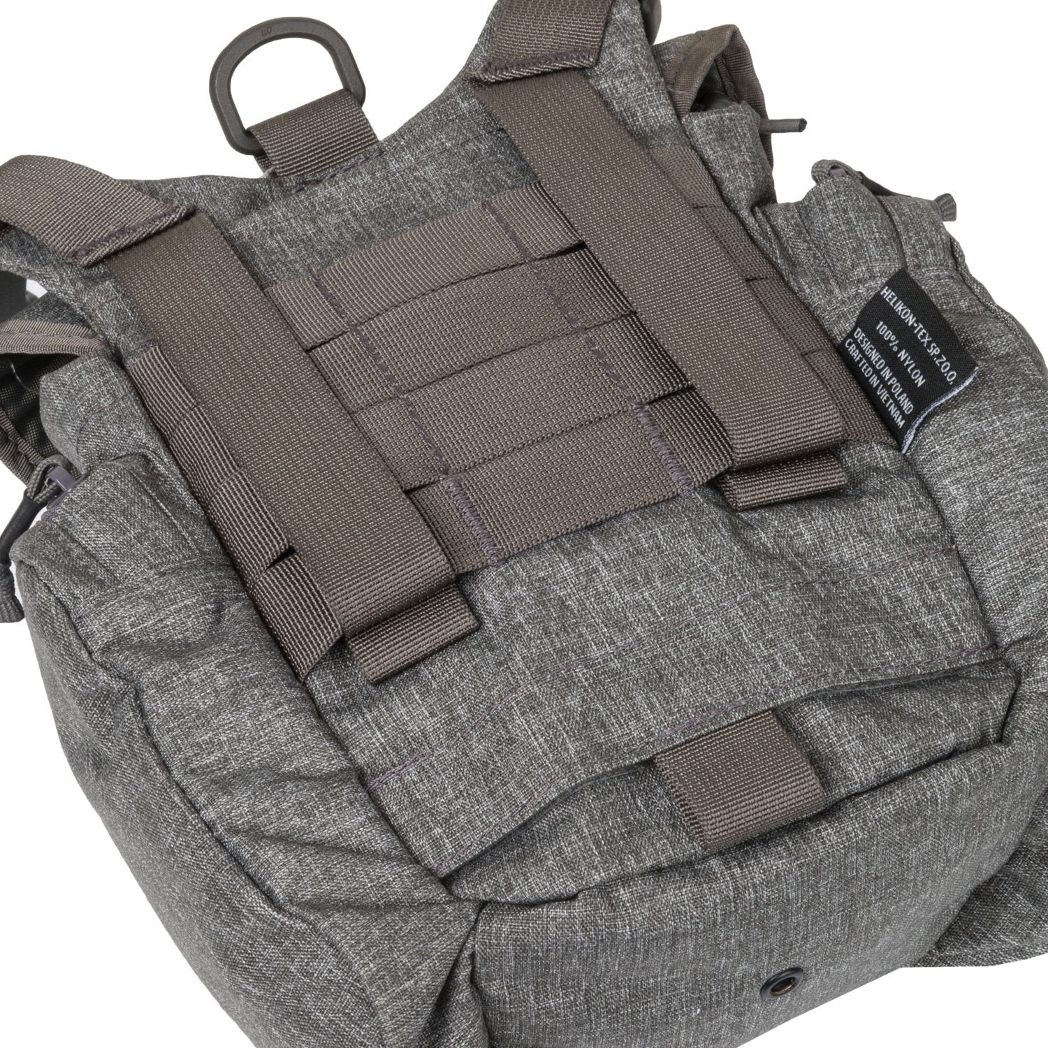 Bolsa bandolera ESSENTIAL KITBAG negra, Cordura, 2,5 L, 22x12x9 cm, correa extraíble compatible MOLLE/PALS