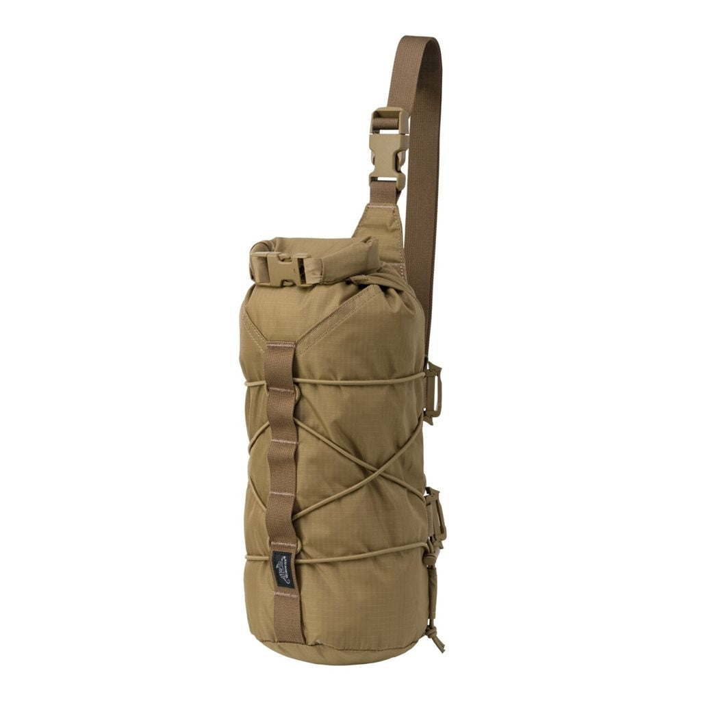 Vak FOXHOLE negro: bolsa resistente con correa ajustable, uso hombro/cintura y compatible con MOLLE/PALS