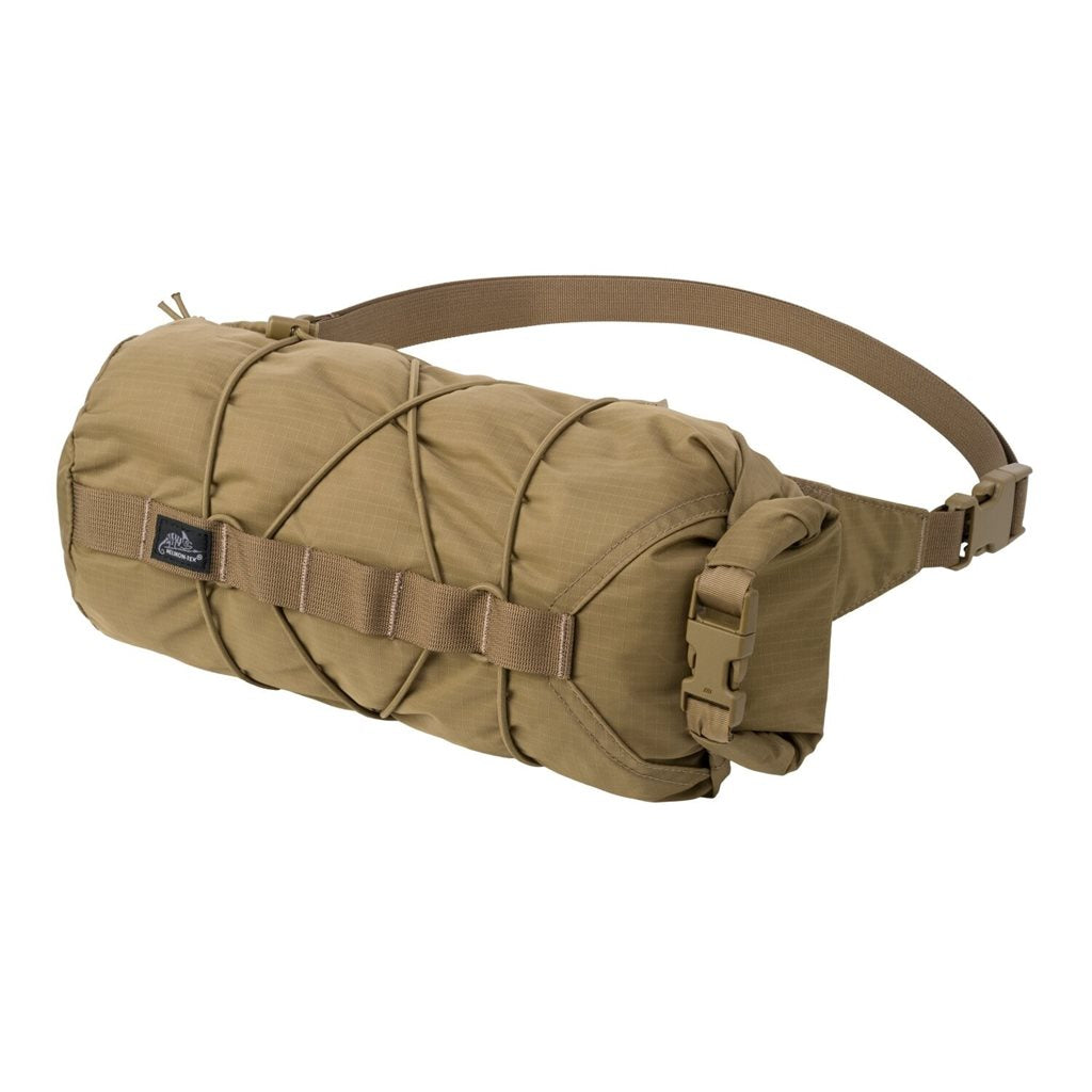 Vak FOXHOLE negro: bolsa resistente con correa ajustable, uso hombro/cintura y compatible con MOLLE/PALS