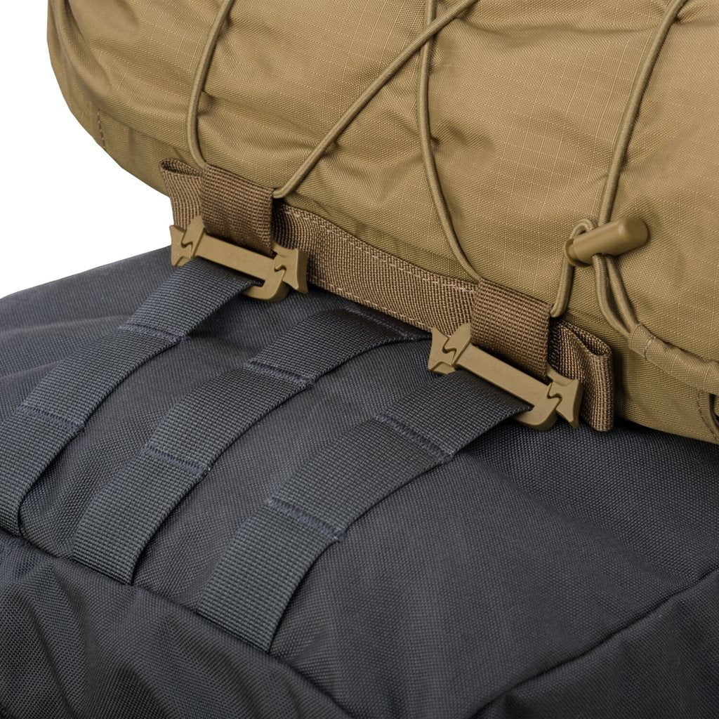 Vak FOXHOLE negro: bolsa resistente con correa ajustable, uso hombro/cintura y compatible con MOLLE/PALS