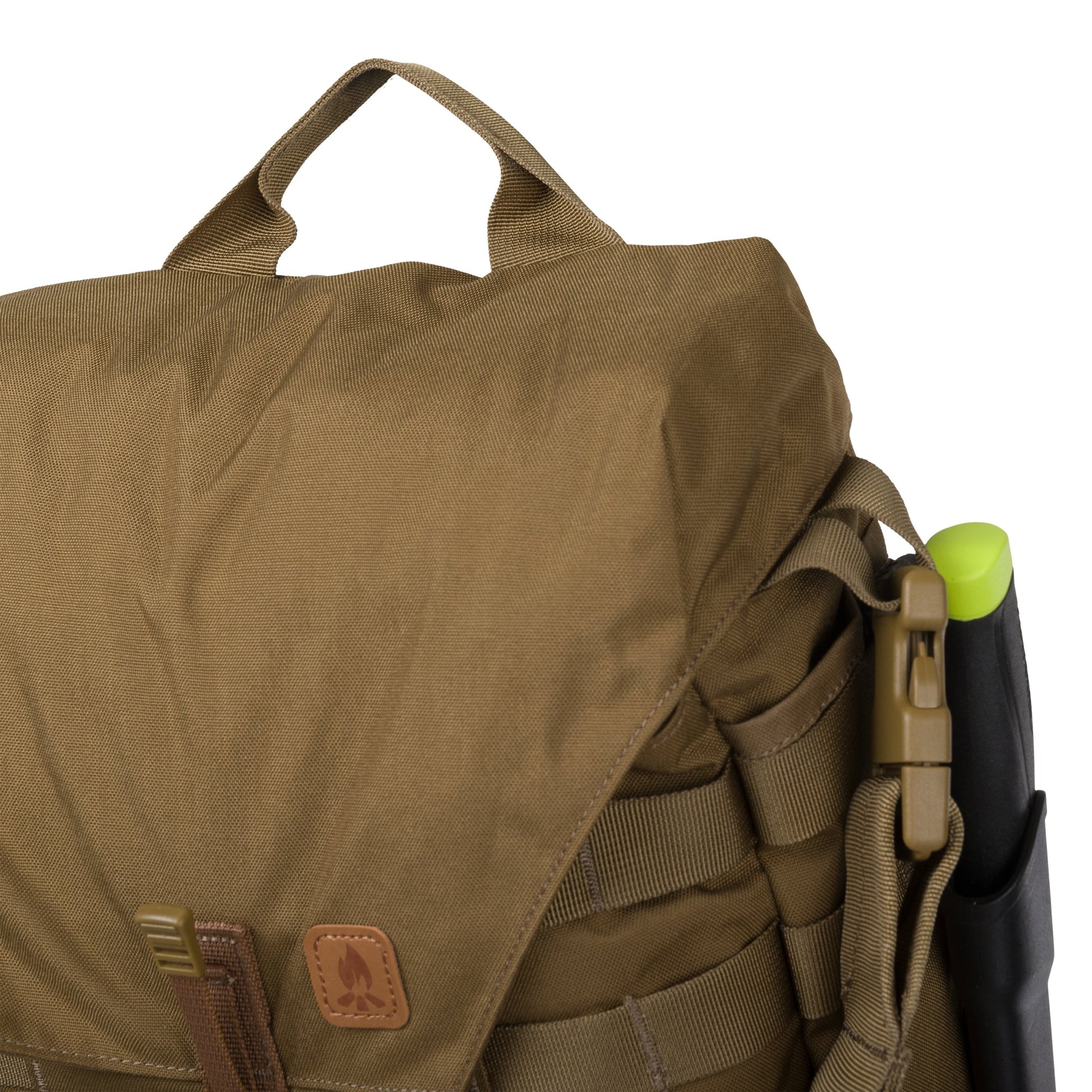 Bolso bandolera Haversack Earth Brown/Clay con sistema MOLLE/PALS, dos bolsillos exteriores y dos compartimentos interiores