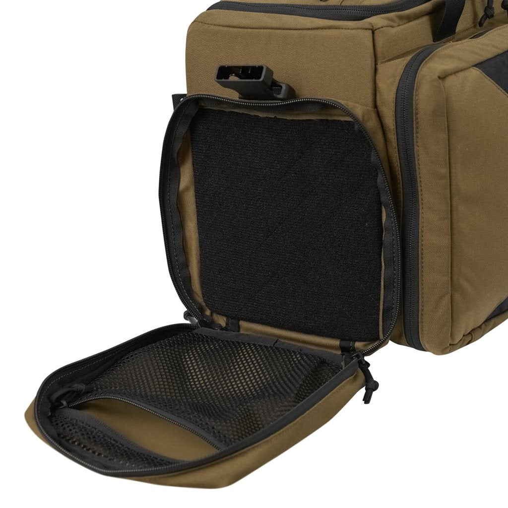 Bolsa táctica MISSION Cordura® negra con base de tacos de goma