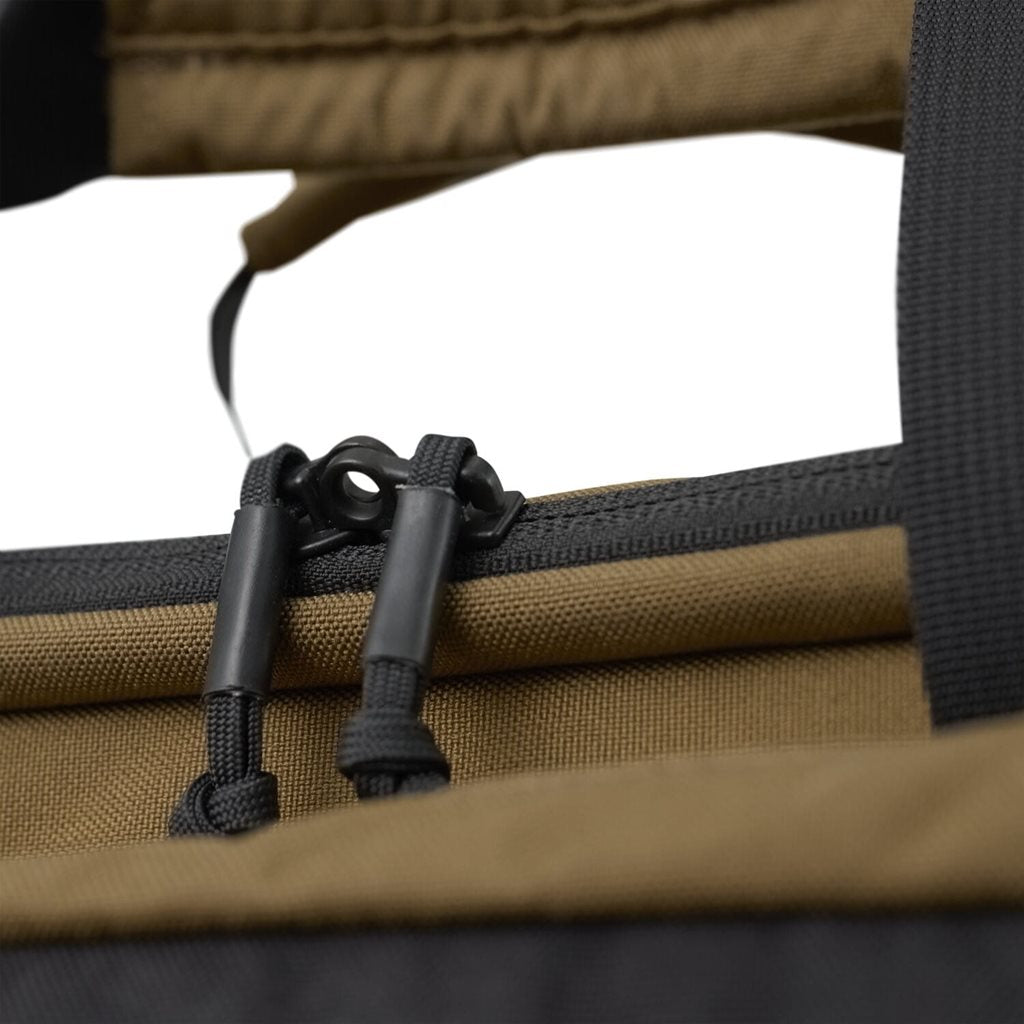 Bolsa táctica MISSION Cordura® negra con base de tacos de goma
