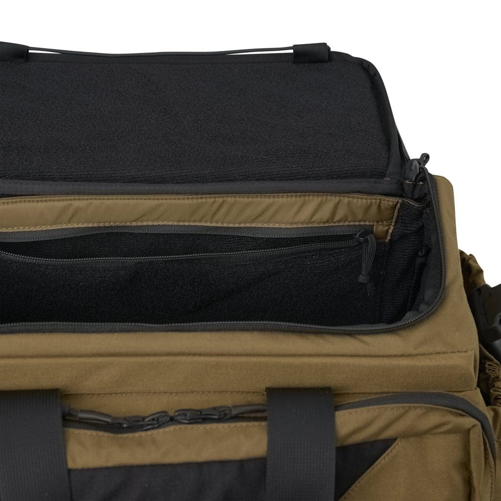 Bolsa táctica MISSION Cordura® negra con base de tacos de goma