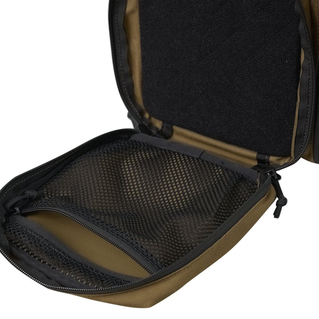 Bolsa táctica MISSION Cordura® negra con base de tacos de goma