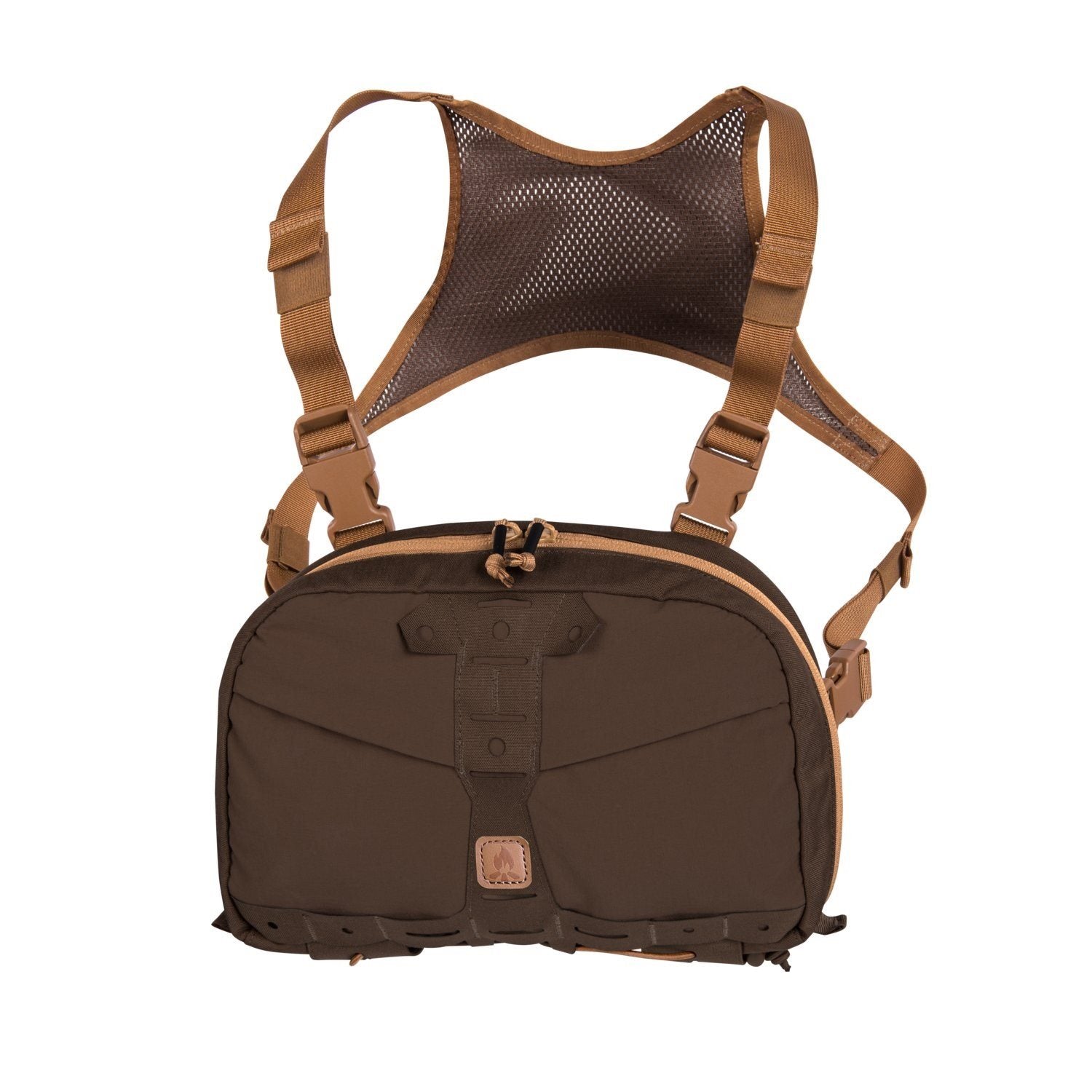 Bolsa pectoral NUMBAT Earth Brown/Clay mostrada en imagen