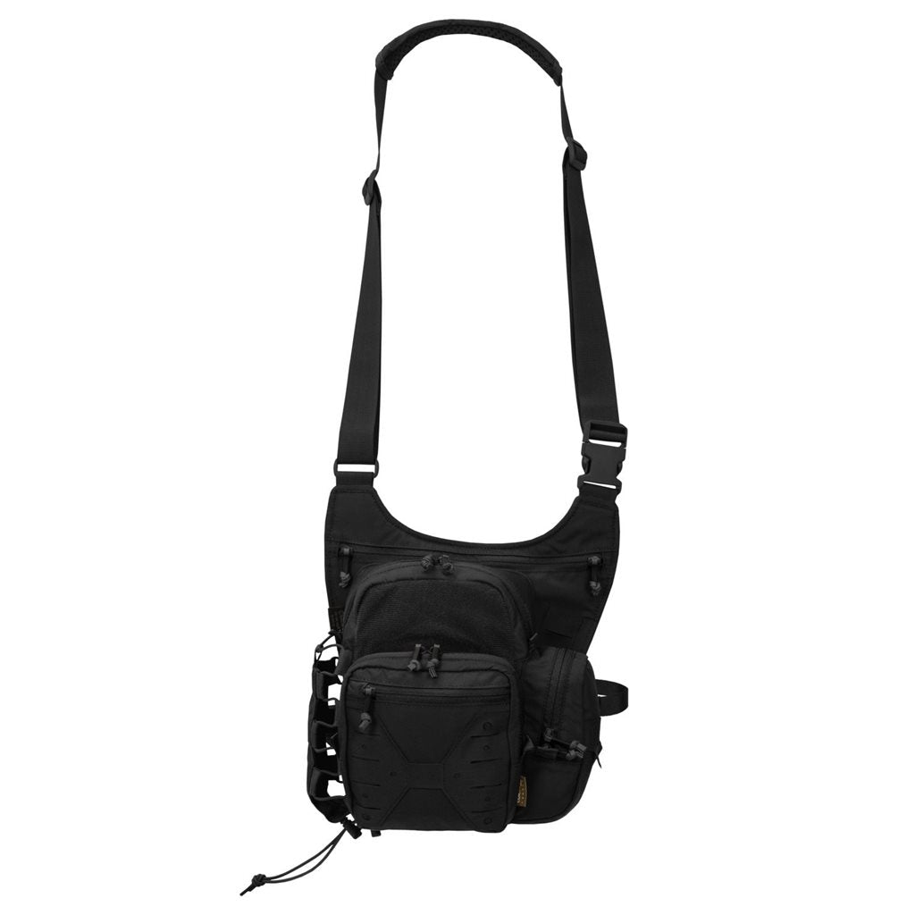 Bolso bandolera EDC NP azul, compacto con compartimento principal y organizador interior