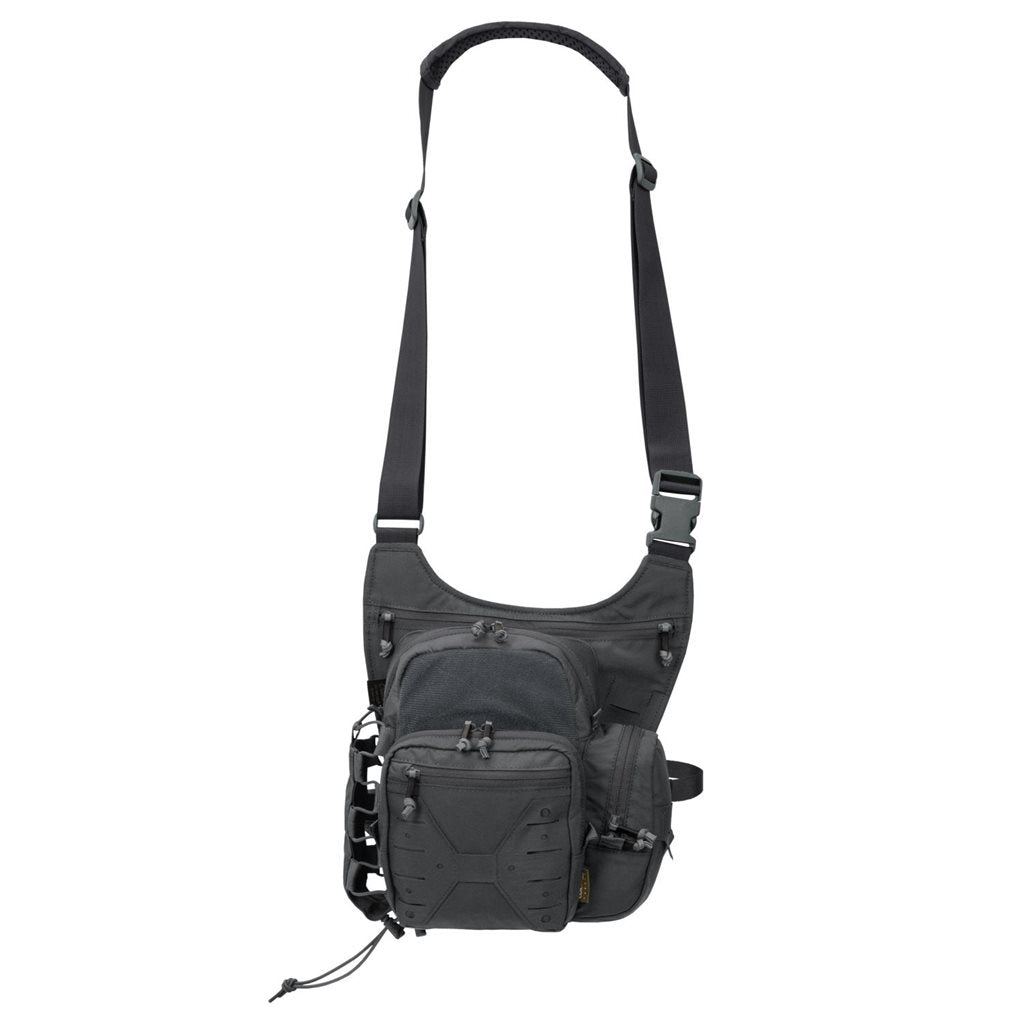 Bolso bandolera EDC NP azul, compacto con compartimento principal y organizador interior