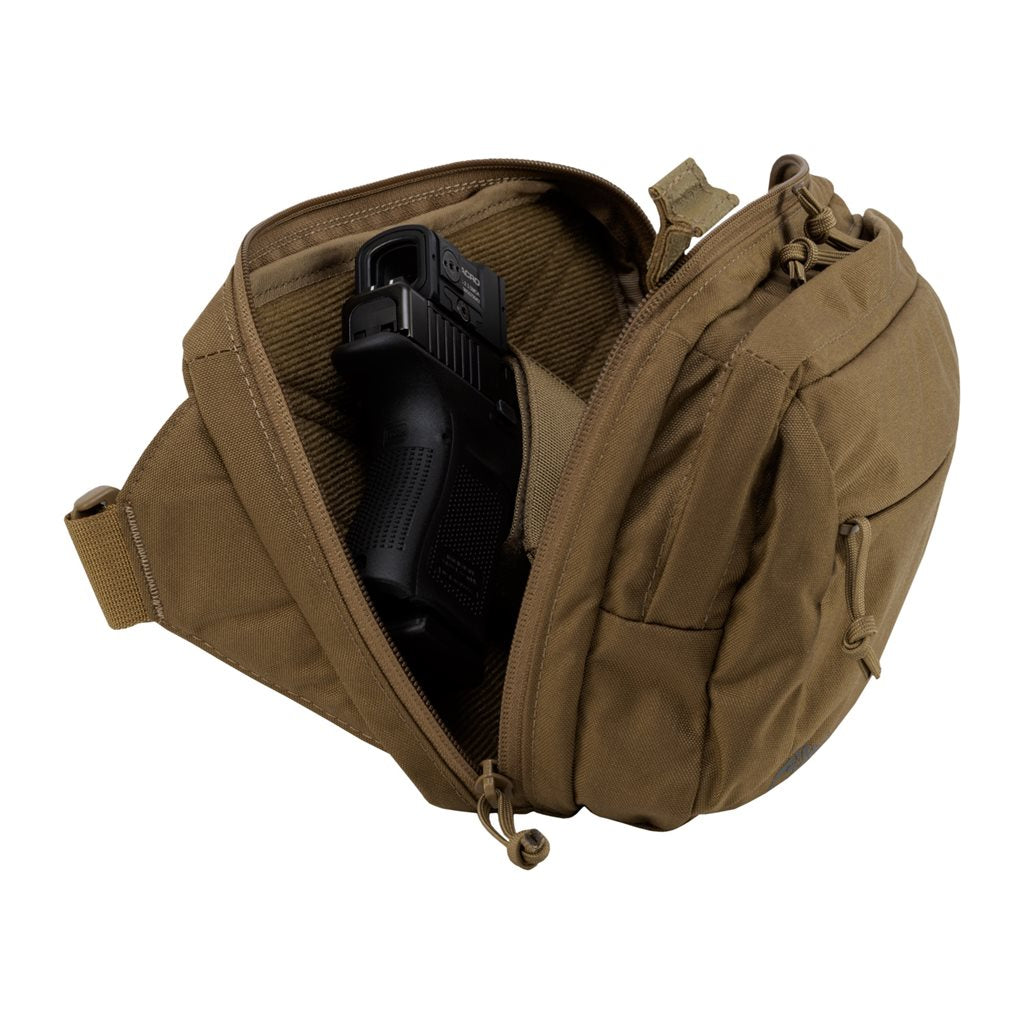 Riñonera RAT CCW negra de Cordura con 3 bolsillos y panel desmontable