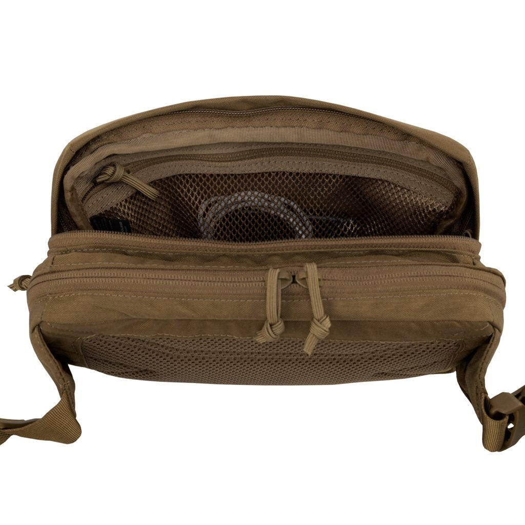 Riñonera RAT CCW negra de Cordura con 3 bolsillos y panel desmontable