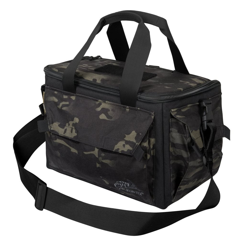 Bolsa RANGE negra con múltiples bolsillos para equipo de tiro