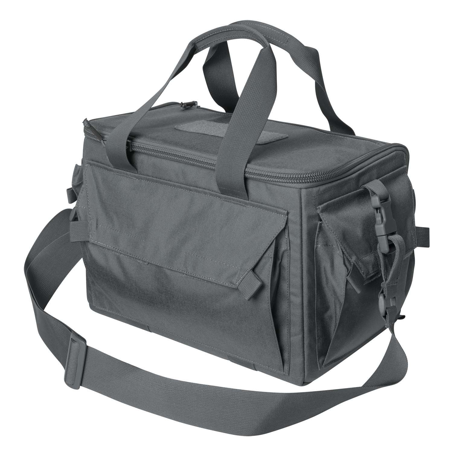 Bolsa RANGE negra con múltiples bolsillos para cargadores y equipo de tiro